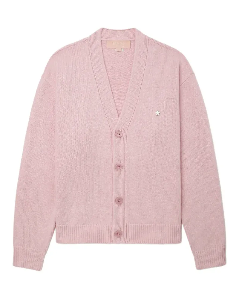 BAPE Geknöpfter Cardigan mit Blumendetail - Rosa Rosa