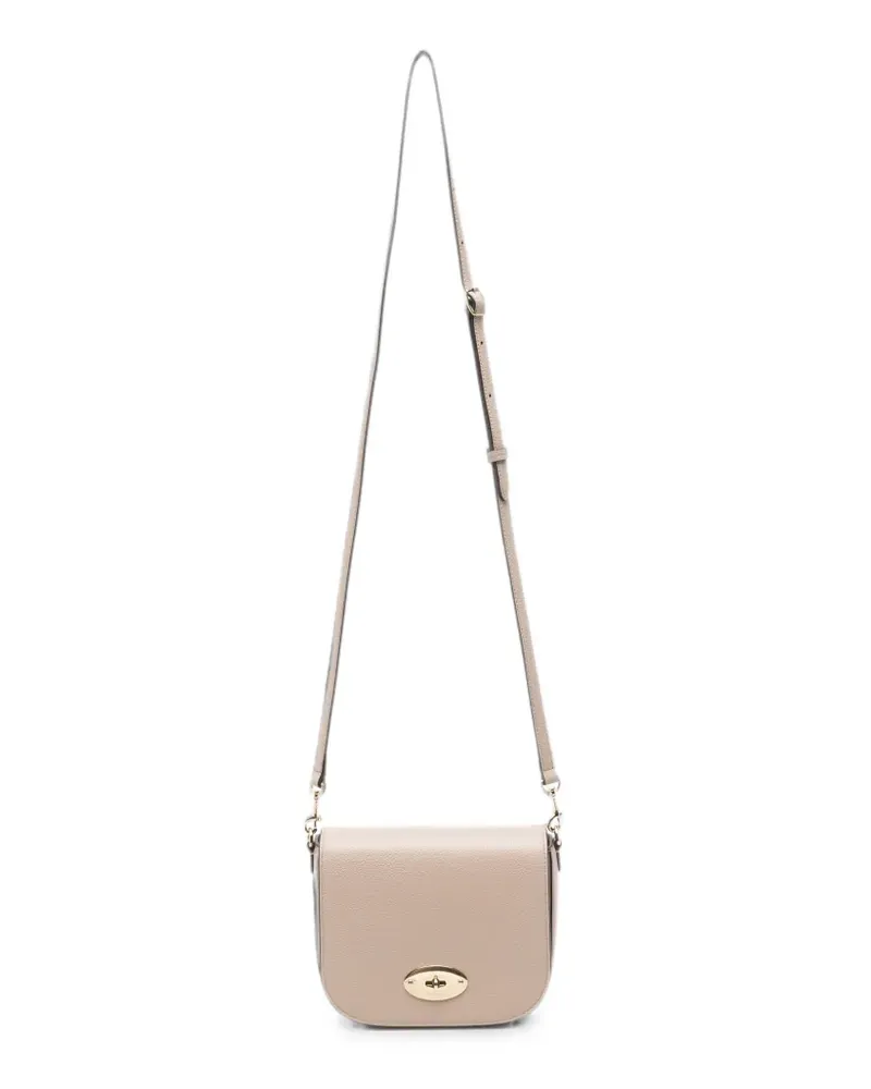 Mulberry small Darley logo-detail shoulder bag - Nude Nude