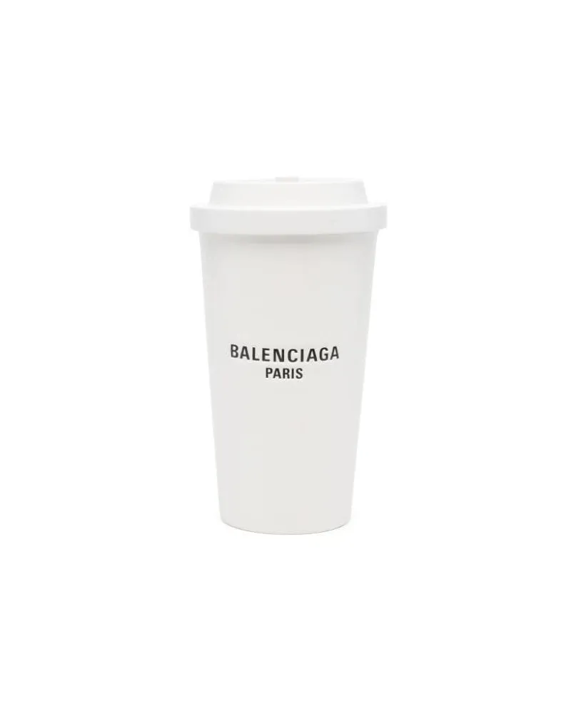 Balenciaga 9 AM Clutch - Weiß Weiß