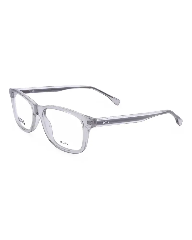 HUGO BOSS rectangle-frame glasses - Grau Grau