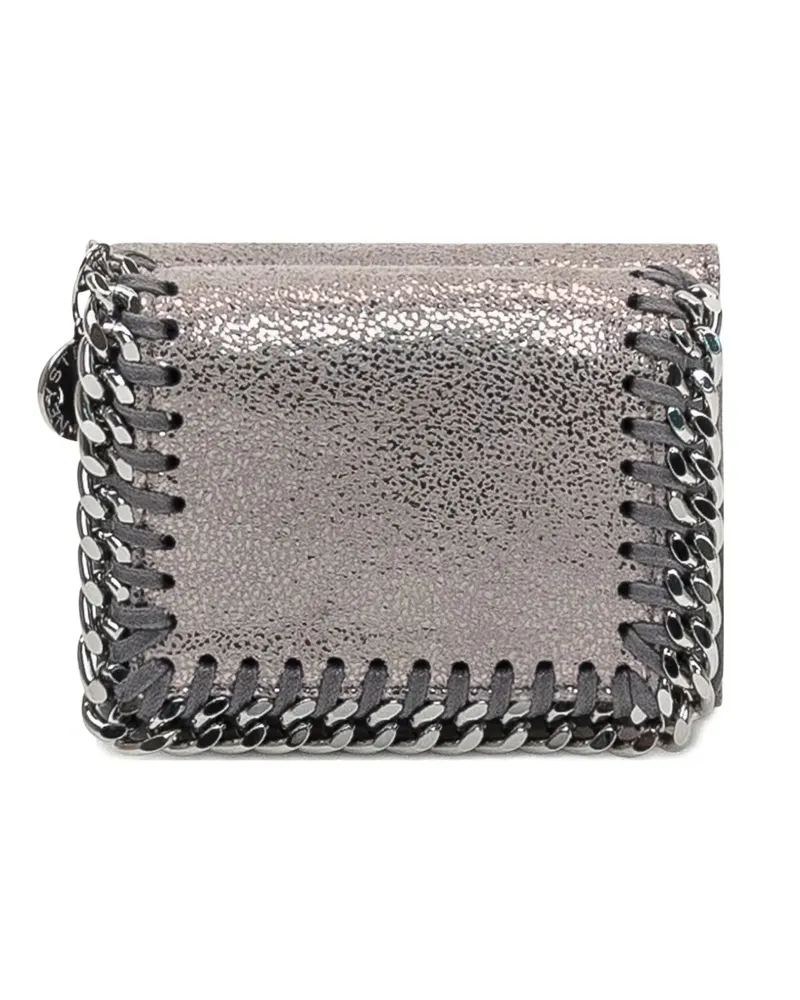 Stella McCartney Falabella Portemonnaie mit Kettenborte - Silber Silber