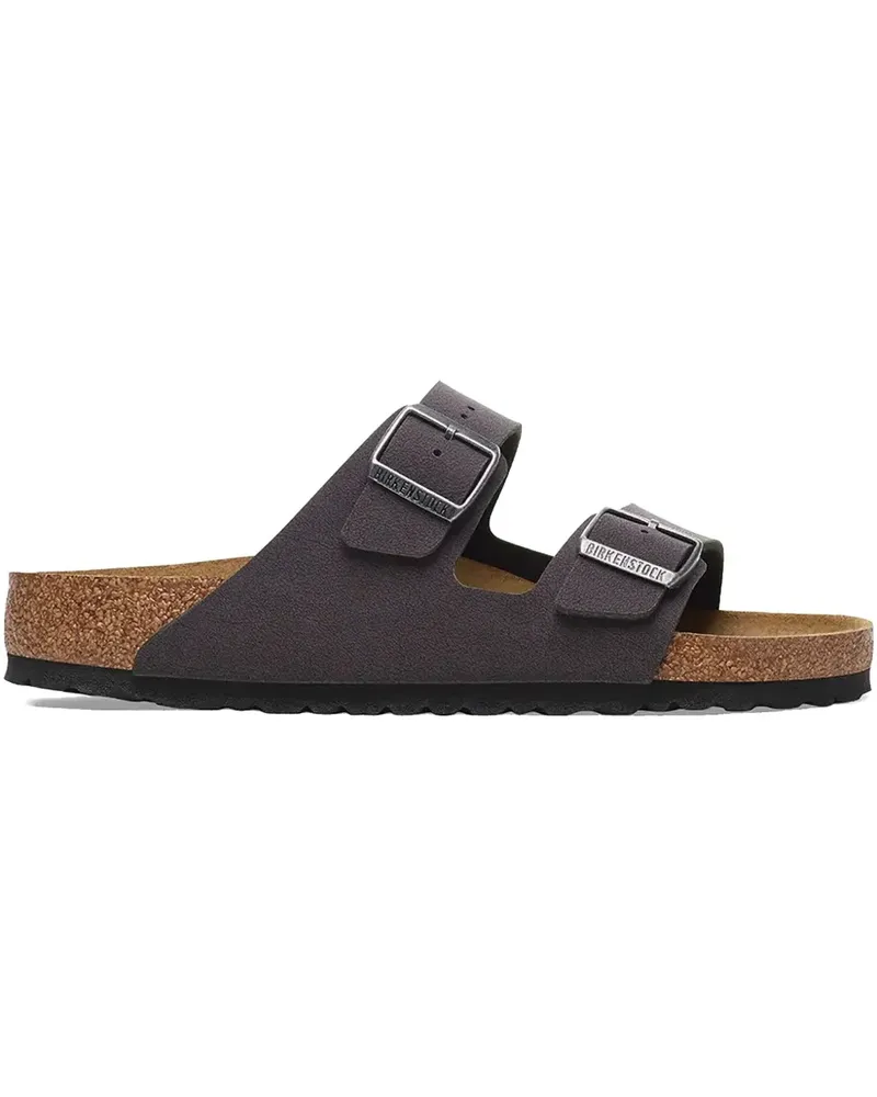 Birkenstock Arizona Pantoletten aus Wildleder - Grau Grau