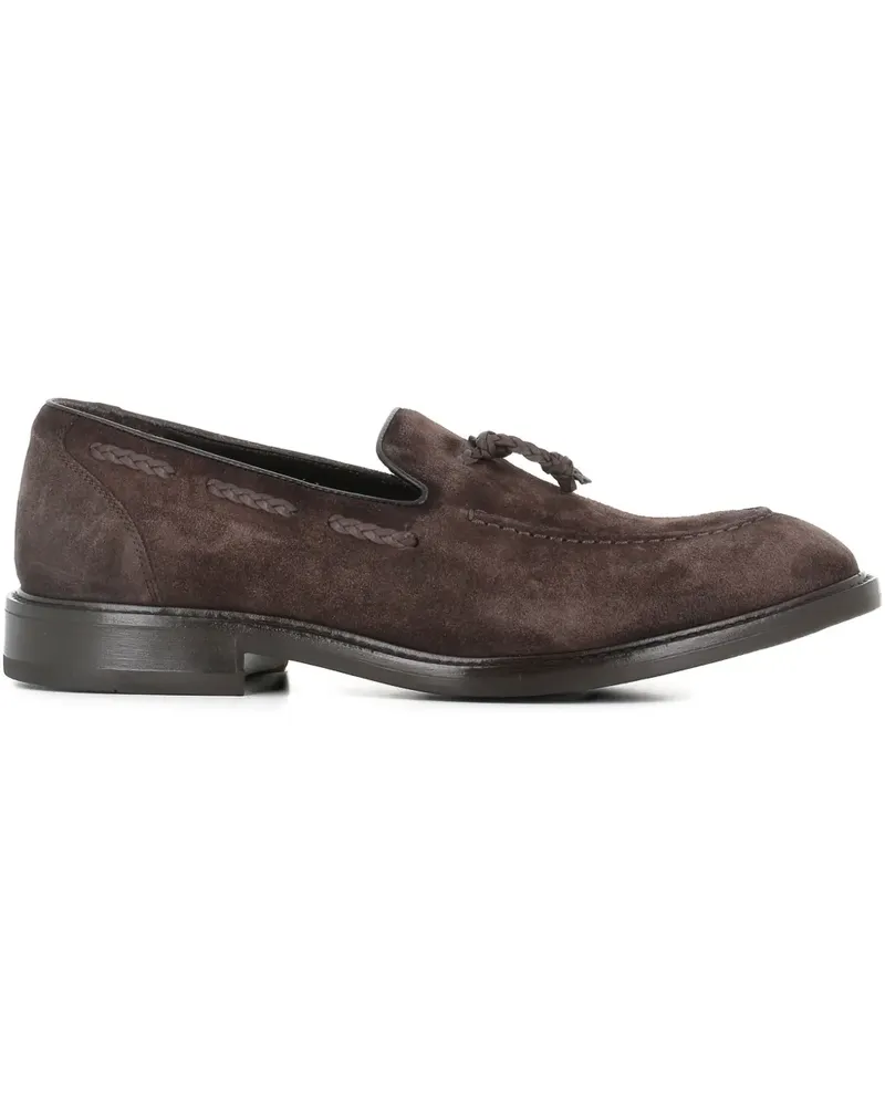 Alexander Hotto Loafer aus Wildleder mit Quasten - Braun Braun