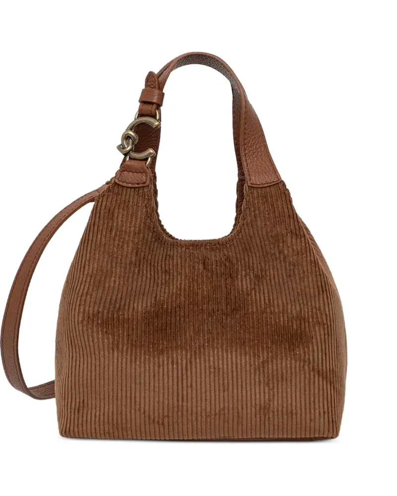 Coccinelle Tote Bag aus Cord - Braun Braun