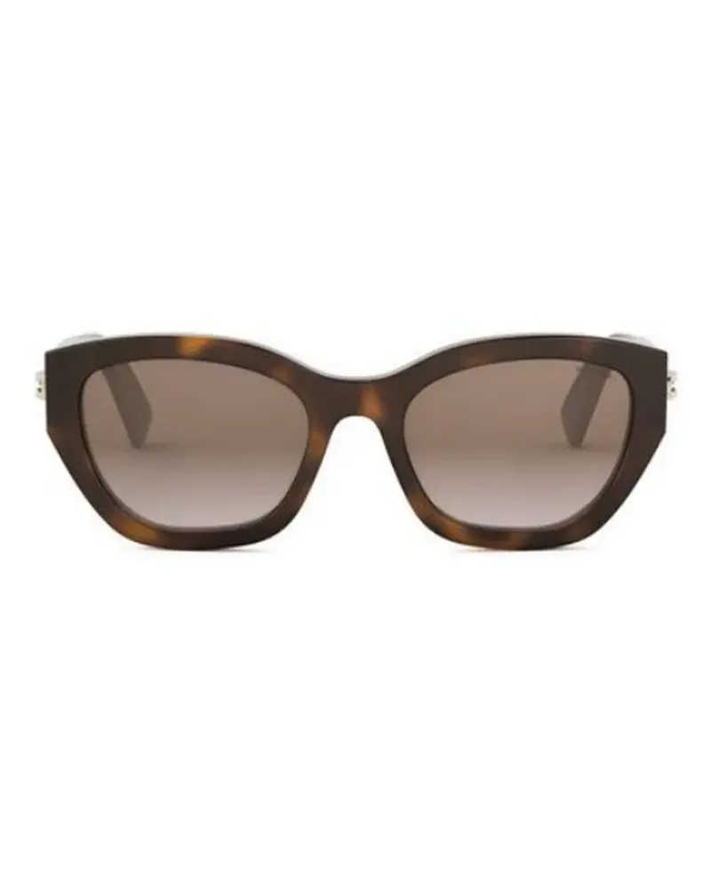 Bulgari Sonnenbrille mit Cat-Eye-Gestell - Braun Braun