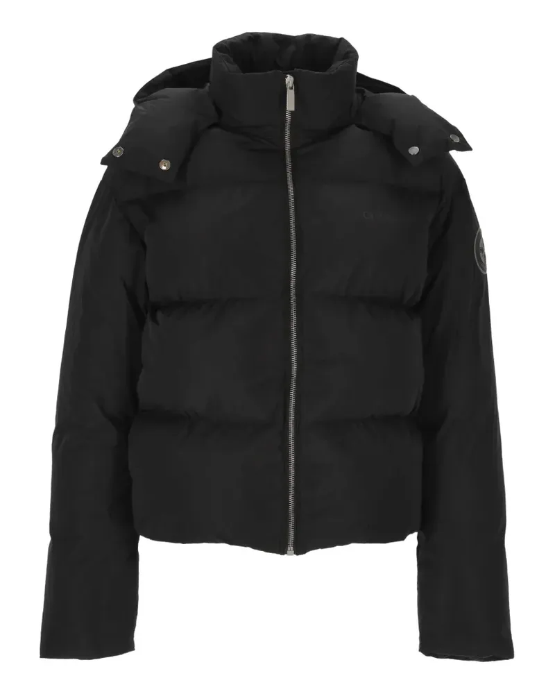 OFF-WHITE Gesteppte Kapuzenjacke - Schwarz Schwarz