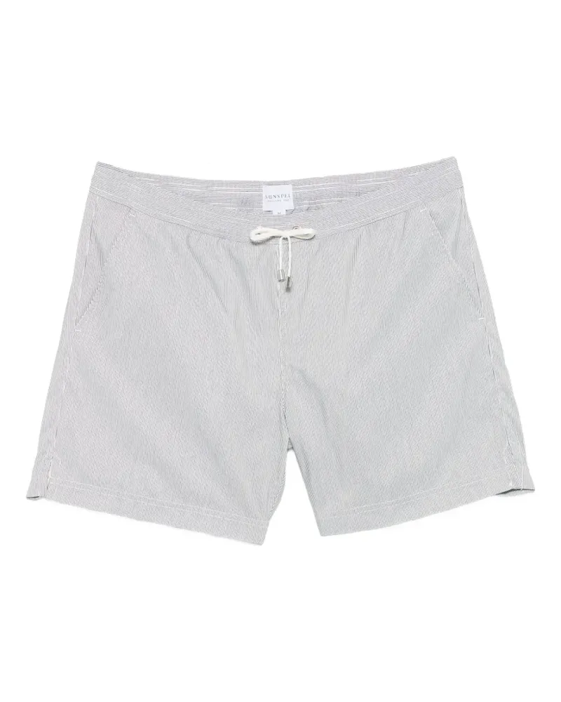 Sunspel striped swim shorts - Weiß Weiß