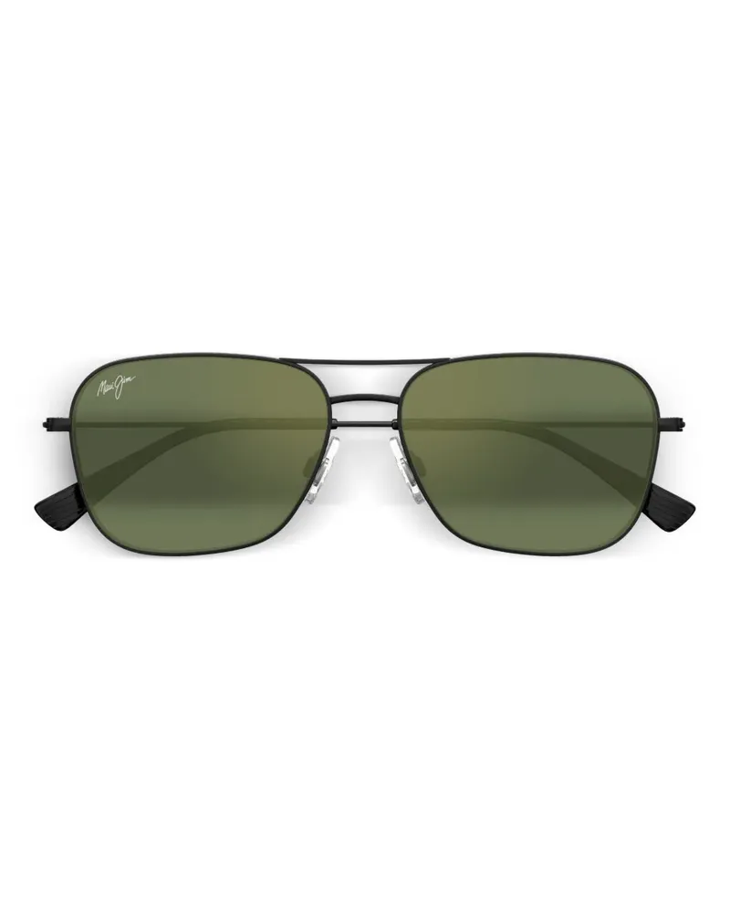 Maui Jim Na'auao Pilotenbrille - Schwarz Schwarz