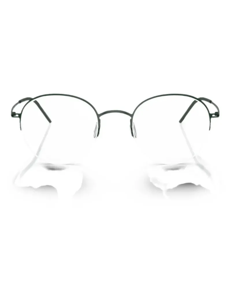 Giorgio Armani half-rim round-frame glasses - Grün Grün