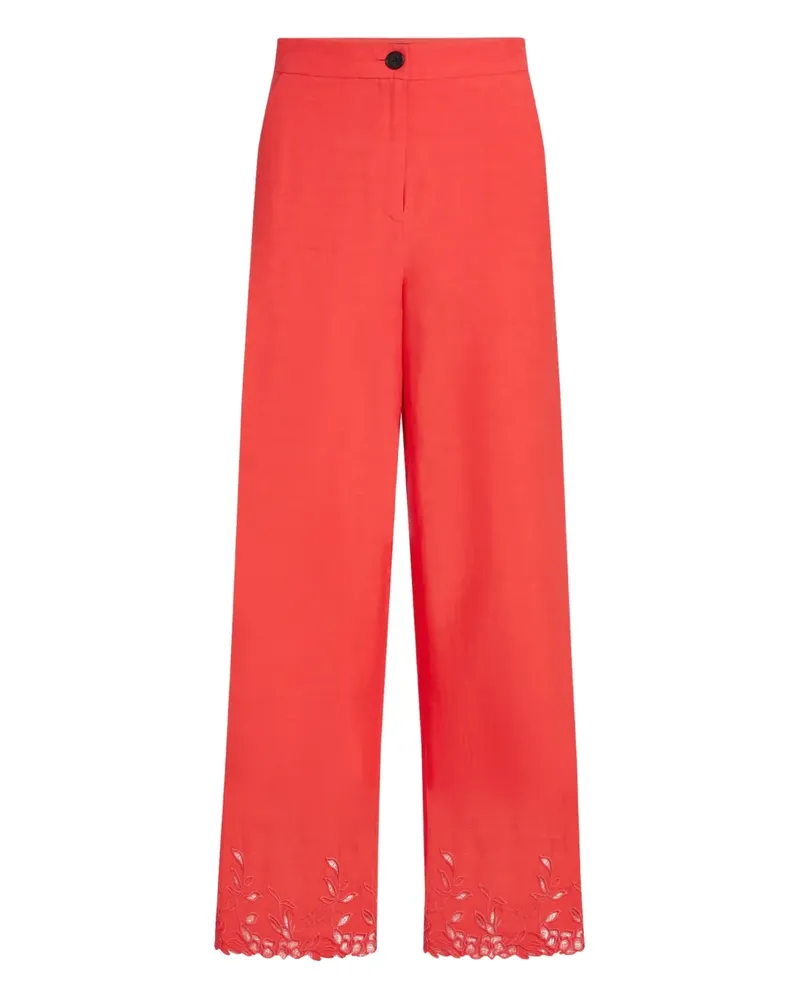 Karl Lagerfeld Hose mit Stickerei - Rot Rot