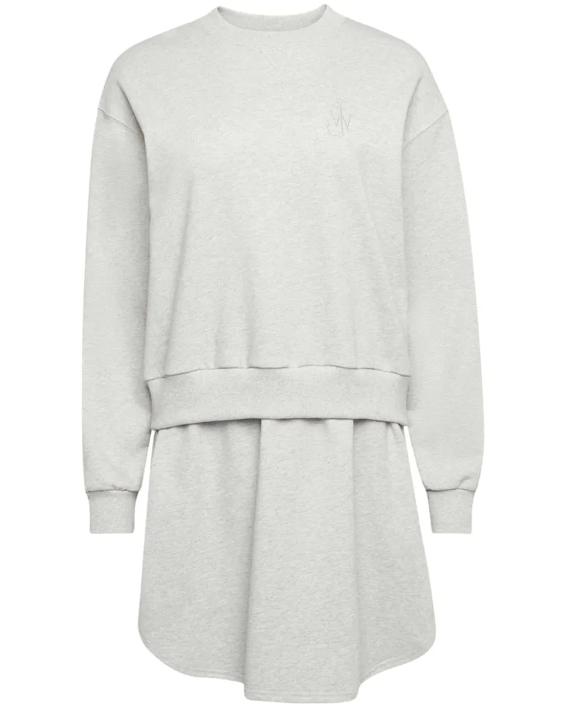 J.W.Anderson Sweatshirtkleid im Layering-Look - Grau Grau