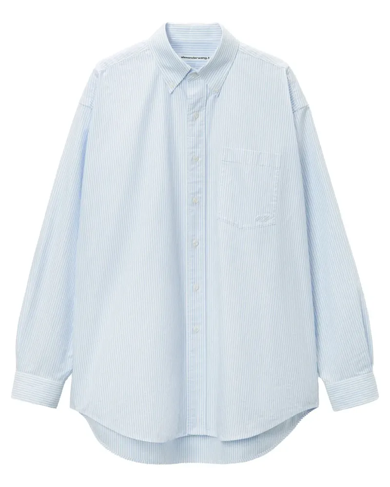 Alexander Wang Hemd im Oversized-Look - Blau Blau