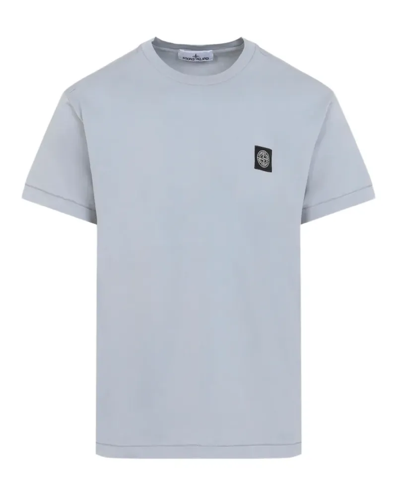 Stone Island logo-patch T-shirt - Grau Grau