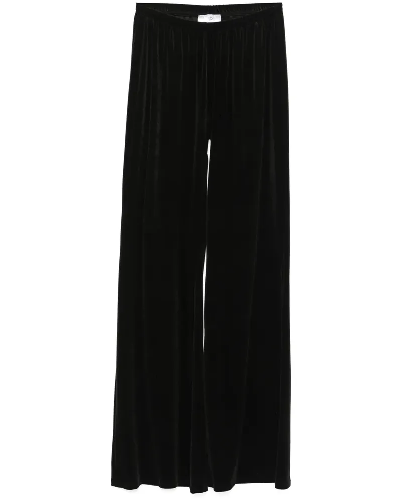ALCHEMY x Lia Aram Hose aus Samt - Schwarz Schwarz