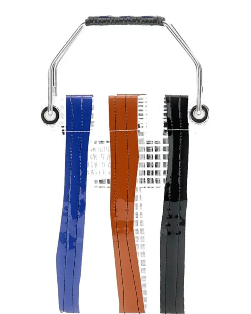 PLAN C striped tote bag - Weiß Weiß