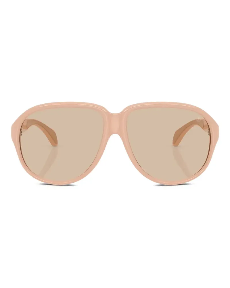 Moncler Halcyonne Sonnenbrille mit ovalem Gestell - Rosa Rosa