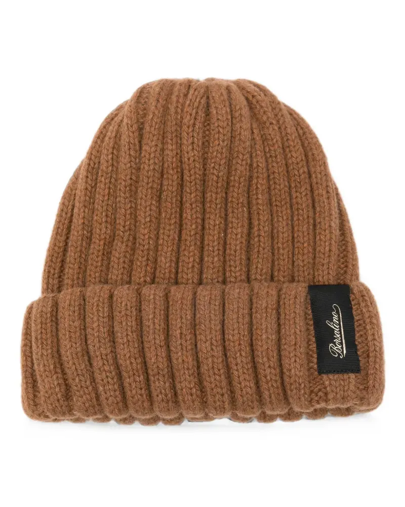 Borsalino Hill ribbed-knit beanie hat - Braun Braun