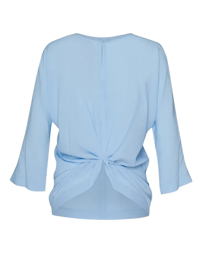 N° 21 Drapierte Bluse - Blau Blau
