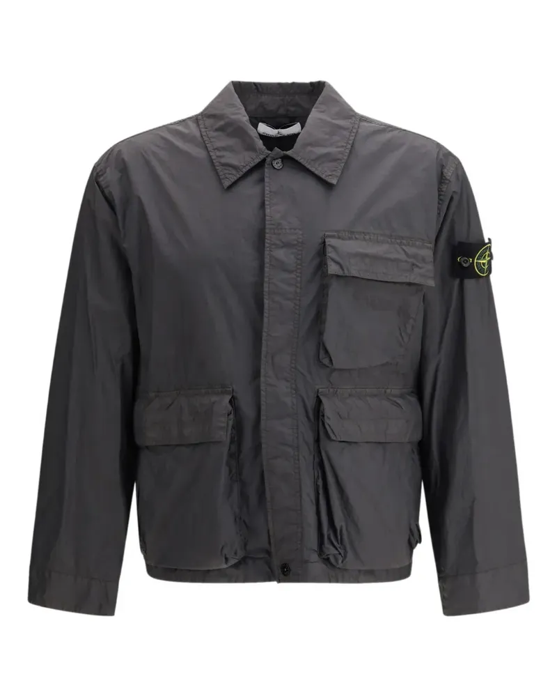 Stone Island pocket badge overshirt - Grau Grau