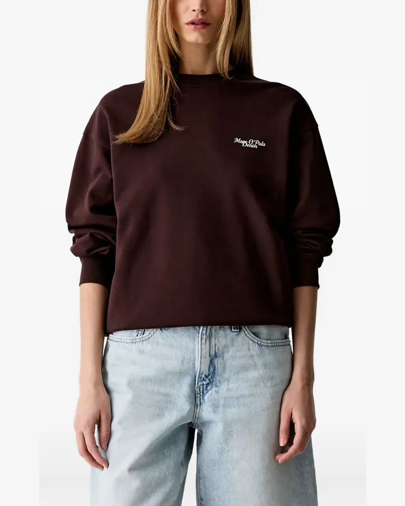 Marc O'Polo graphic-print sweatshirt - Braun Braun