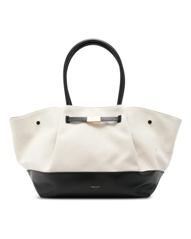 DeMELLIER New York canvas leather tote bag - Nude Nude