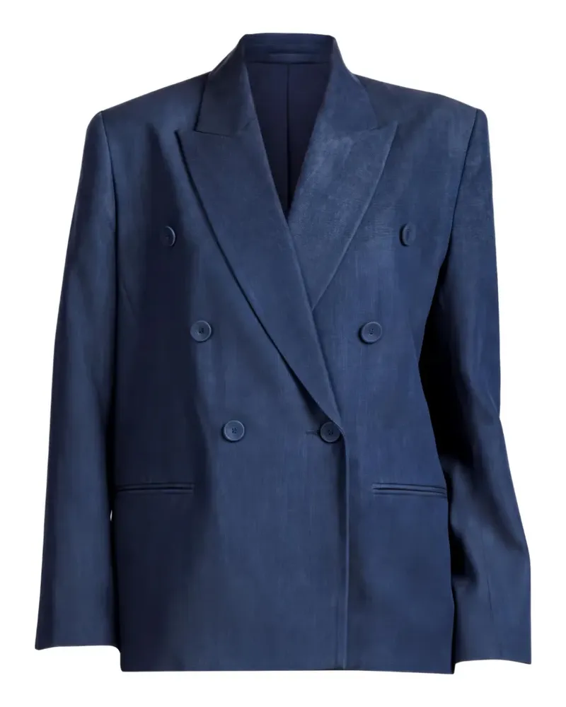 The Sei double-breasted denim jacket - Blau Blau