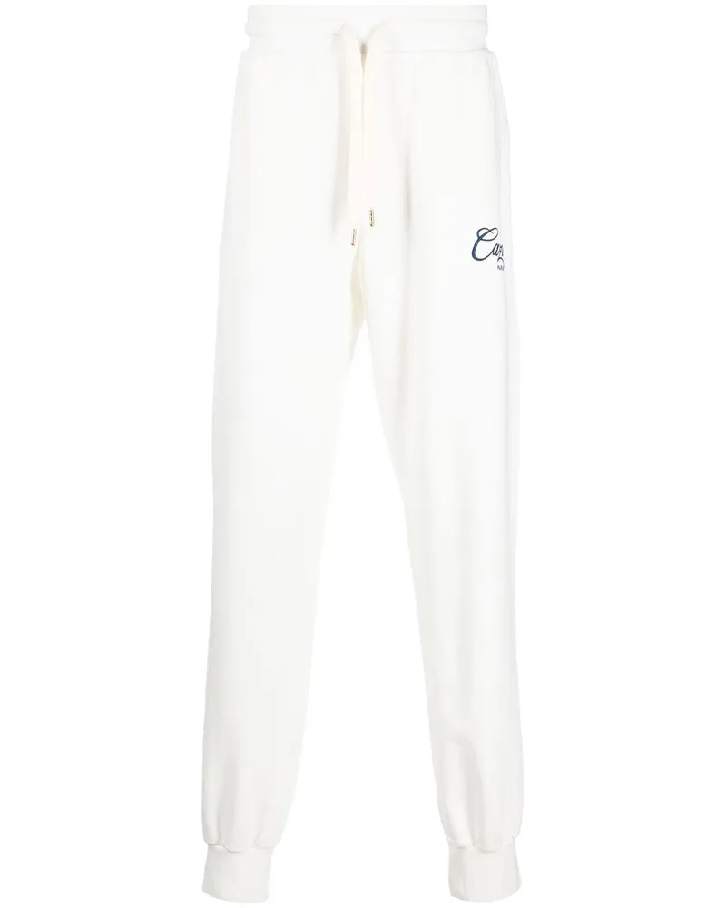 Casablanca Paris Jogginghose mit Logo-Print - Weiß Weiß