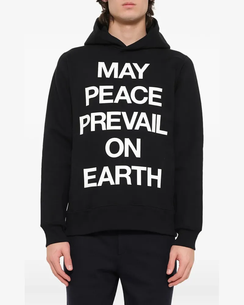 Mastermind Japan slogan-print hoodie - Schwarz Schwarz