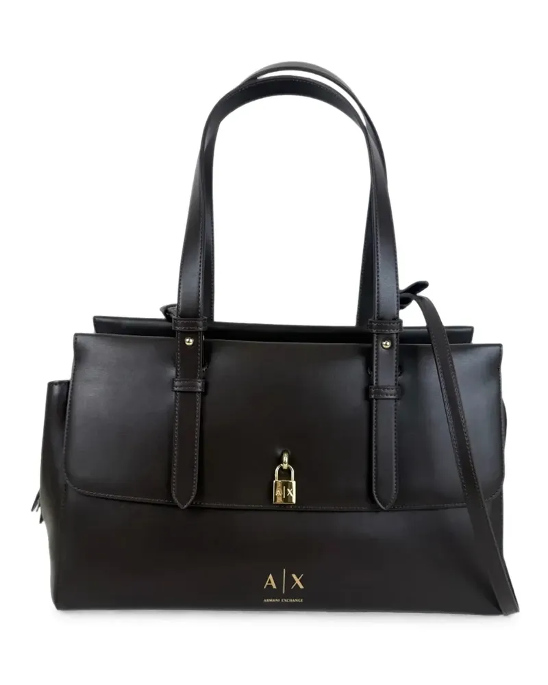 Armani Exchange Handtasche mit Schloss - Braun Braun