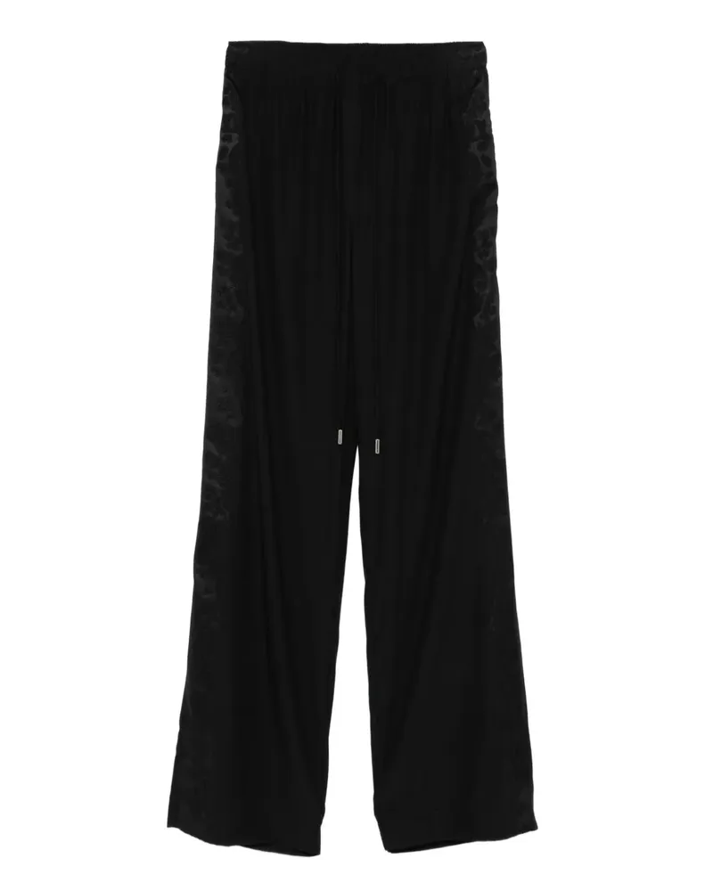 Ermanno Scervino Kordelzug-Hose mit Spitzeneinsatz - Schwarz Schwarz
