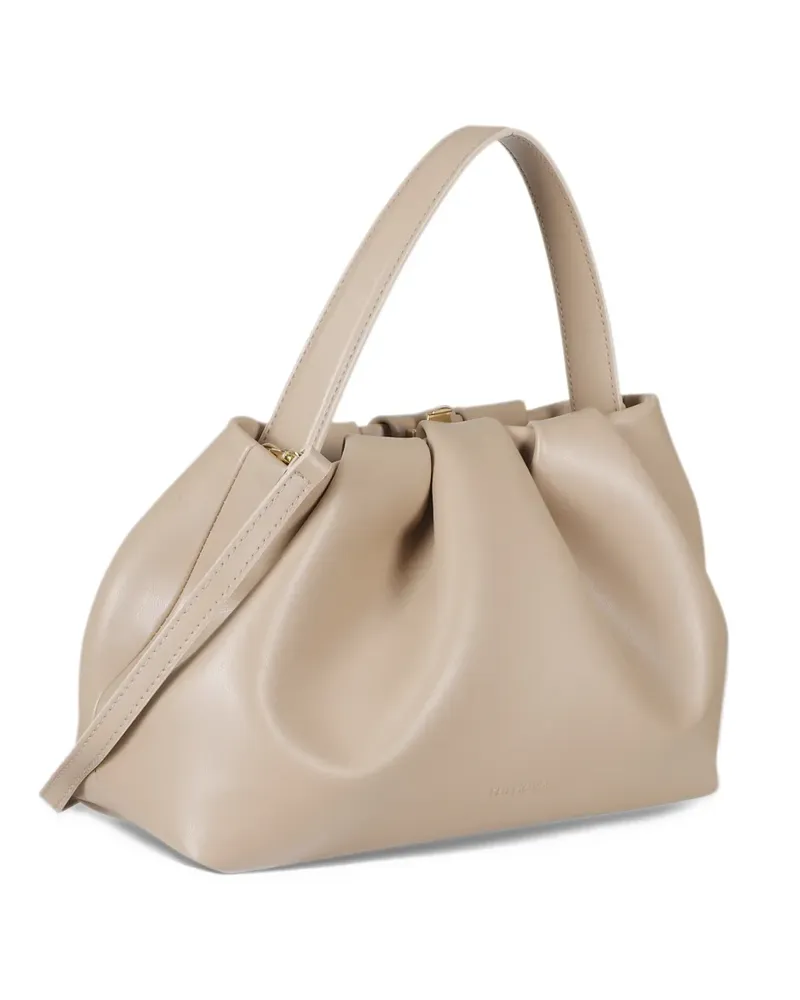 THEMOIRÈ Athena ruched tote bag - Nude Nude