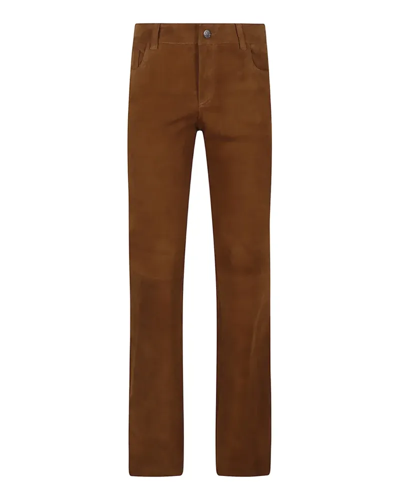 Stouls Paulonia suede trousers - Braun Braun