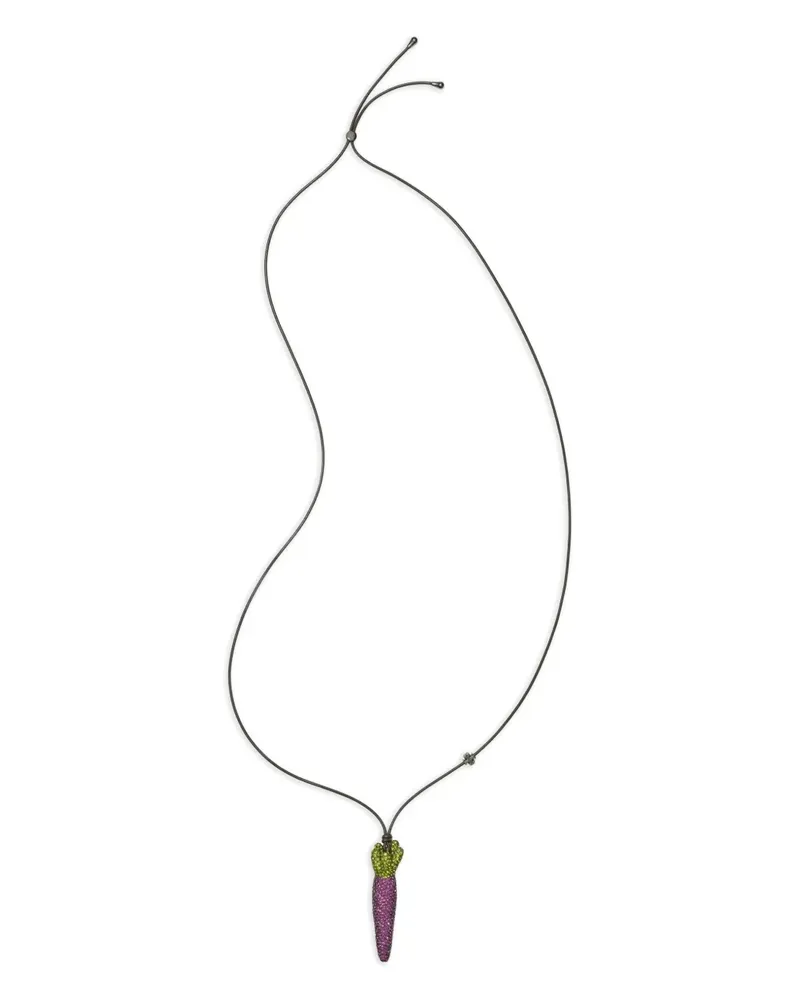 Tory Burch Curiosity Carrot Halskette - Violett Violett