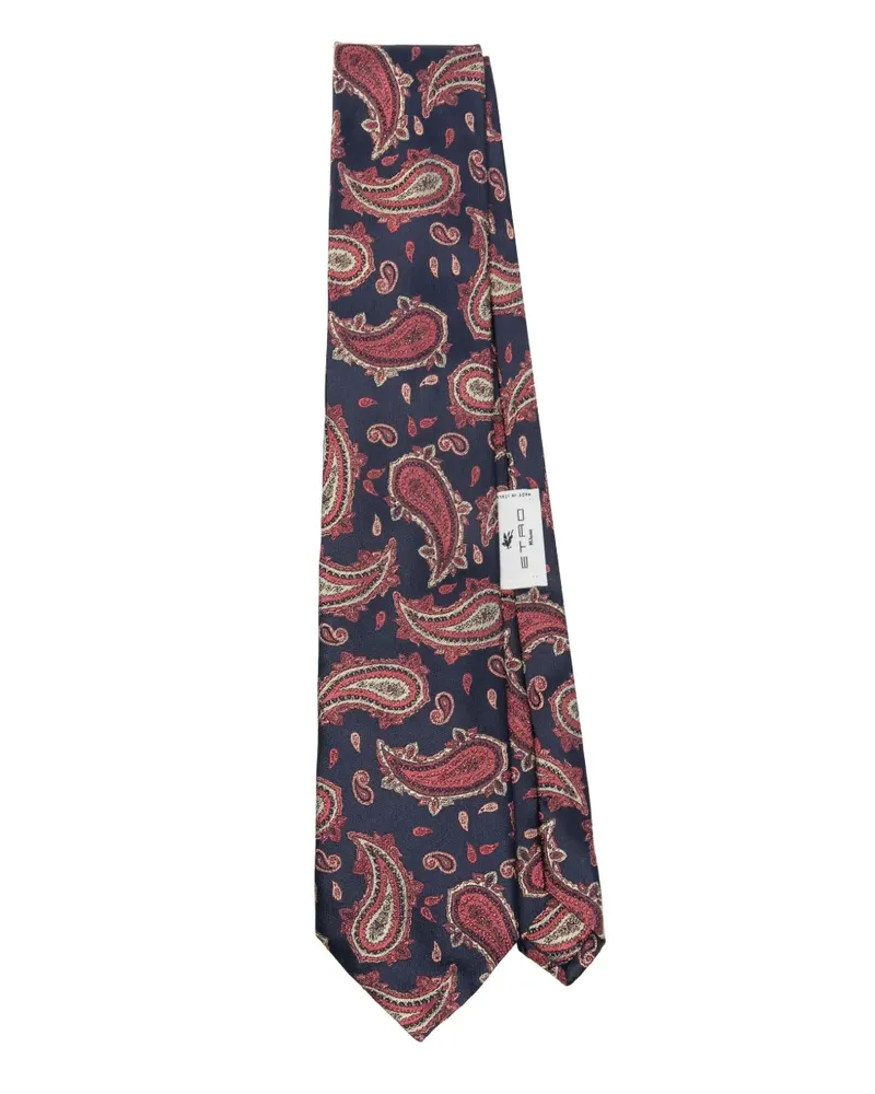 Etro Krawatte aus Seide - Blau Blau