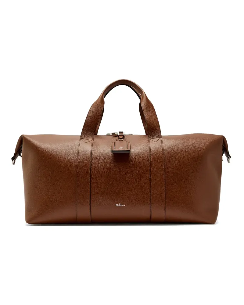 Mulberry Mittelgroßer Heritage Tote Bag mit Logo-Print - Braun Braun