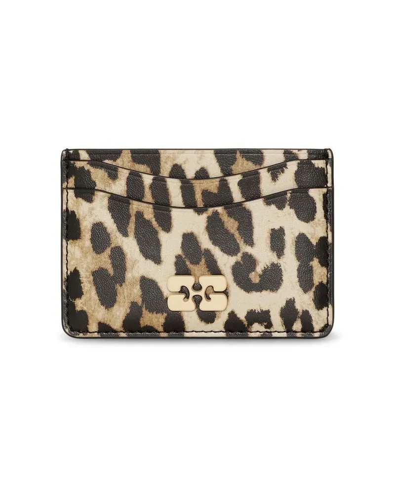 Ganni Kartenetui mit Leoparden-Print - Braun Braun