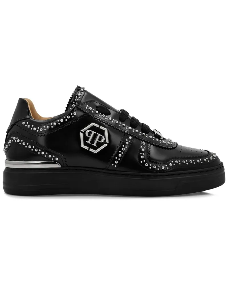 Philipp Plein Lo-Top Sneakers - Schwarz Schwarz