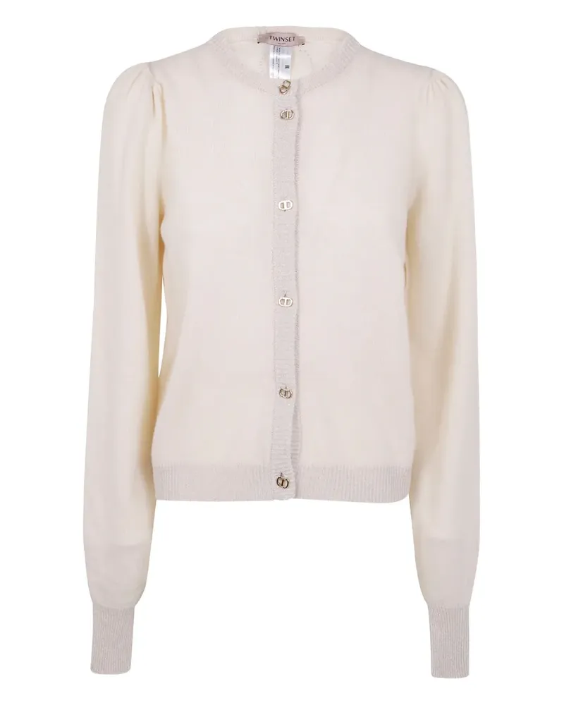 Twin-Set Cardigan mit Puffärmeln - Nude Nude