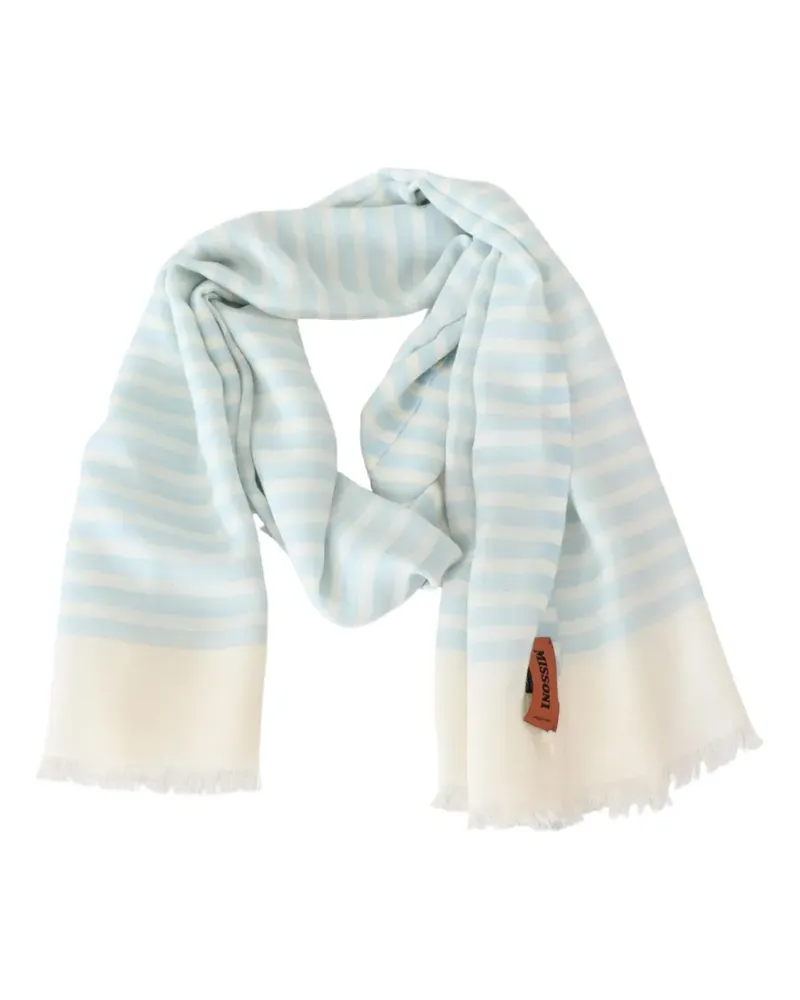 Missoni Gestreifter Schal - Blau Blau