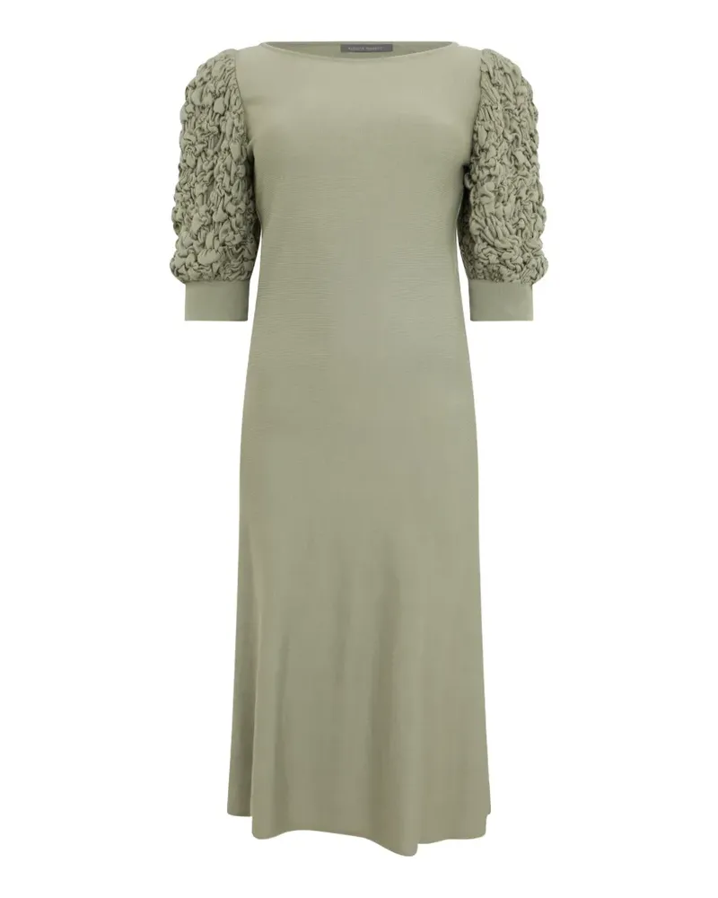 Alberta Ferretti puff-sleeve midi dress - Grün Grün