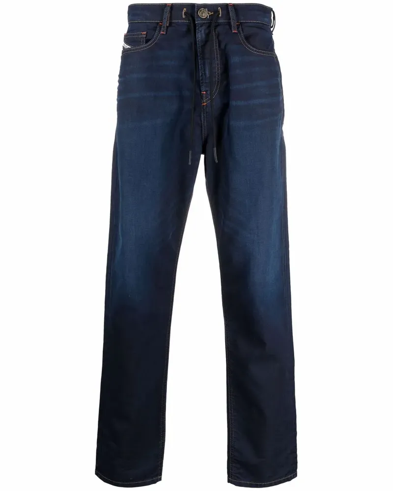 Diesel Tapered-Jeans mit Kordelzug - Blau Blau
