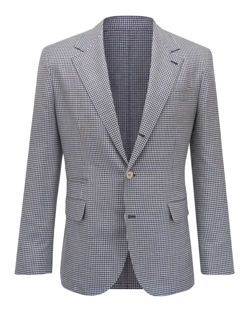 Brunello Cucinelli Sakko mit Hahnentrittmuster - Blau Blau