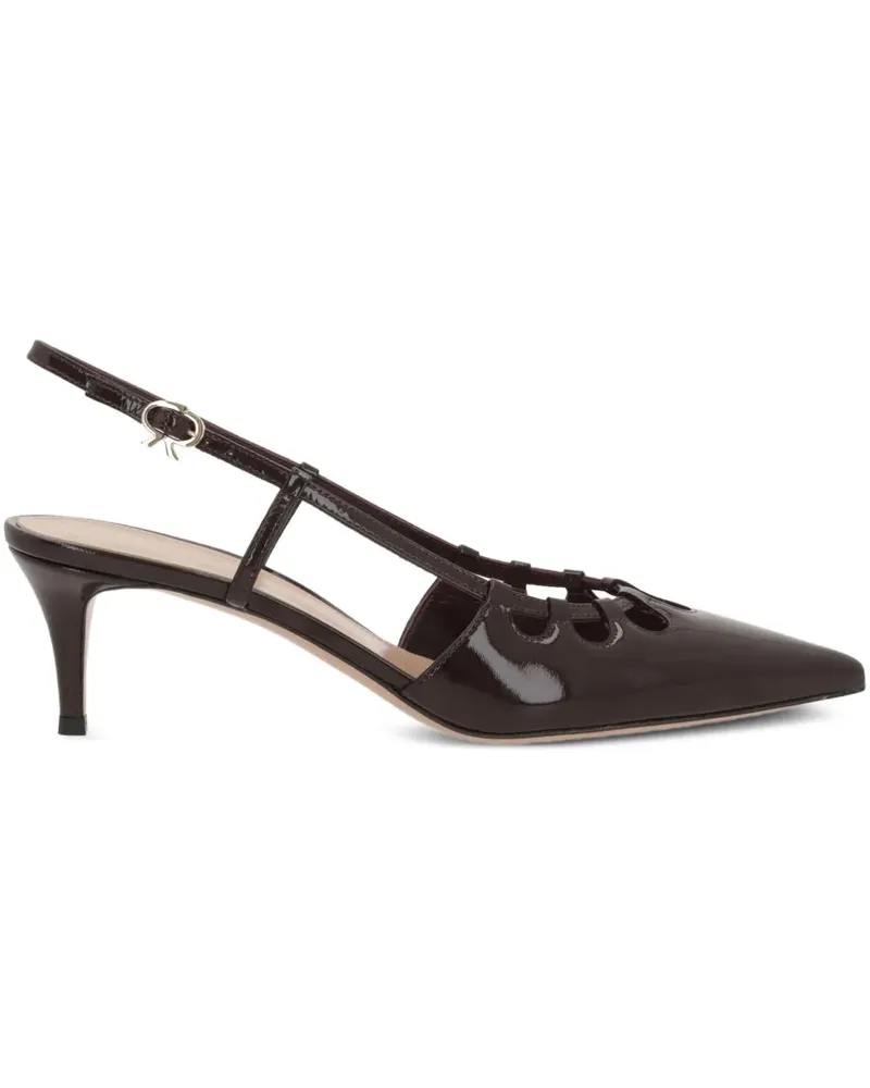 Gianvito Rossi Slingback-Pumps mit Cut-Outs - Rot Rot