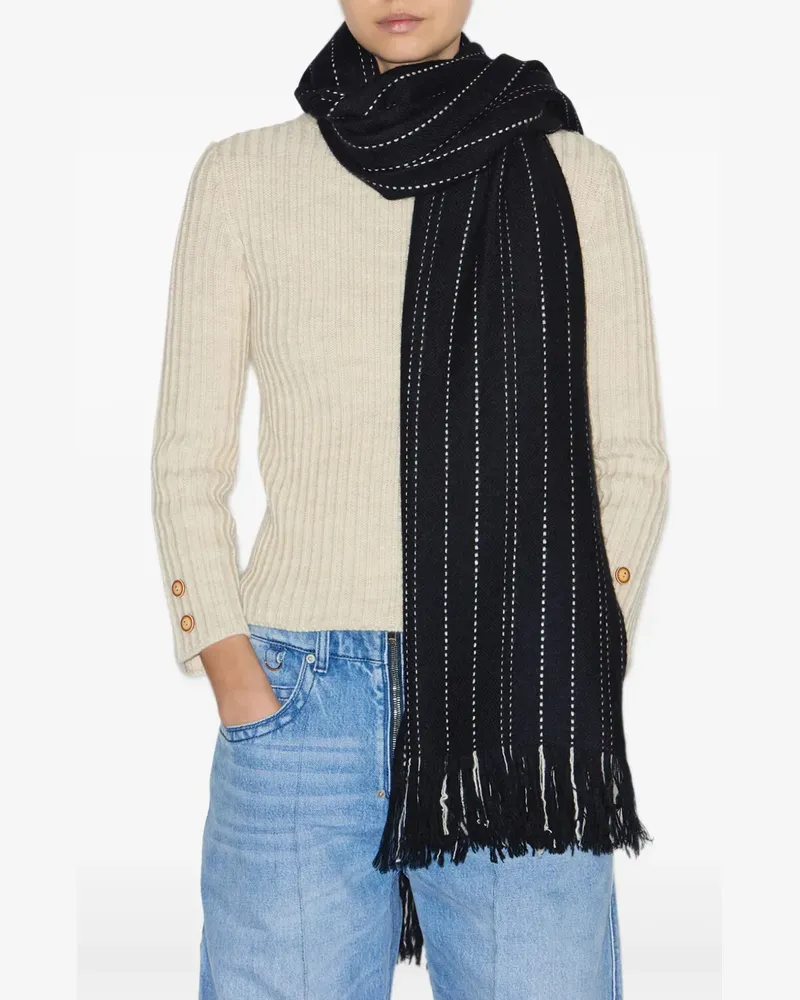 Isabel Marant Carlysta scarf - Schwarz Schwarz