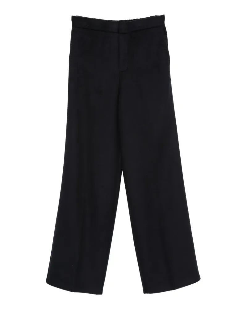 Semicouture elasticated-waistband trousers - Blau Blau