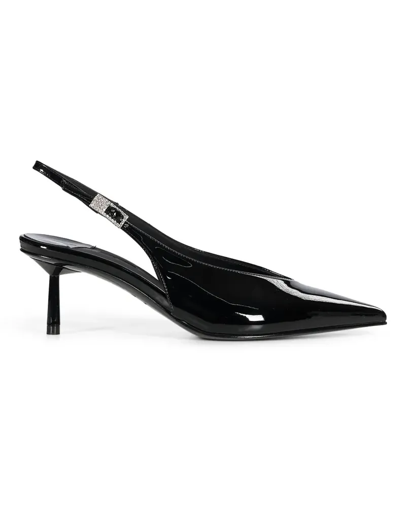 Le Silla Slingback-Pumps mit verzierter Schnalle - Schwarz Schwarz