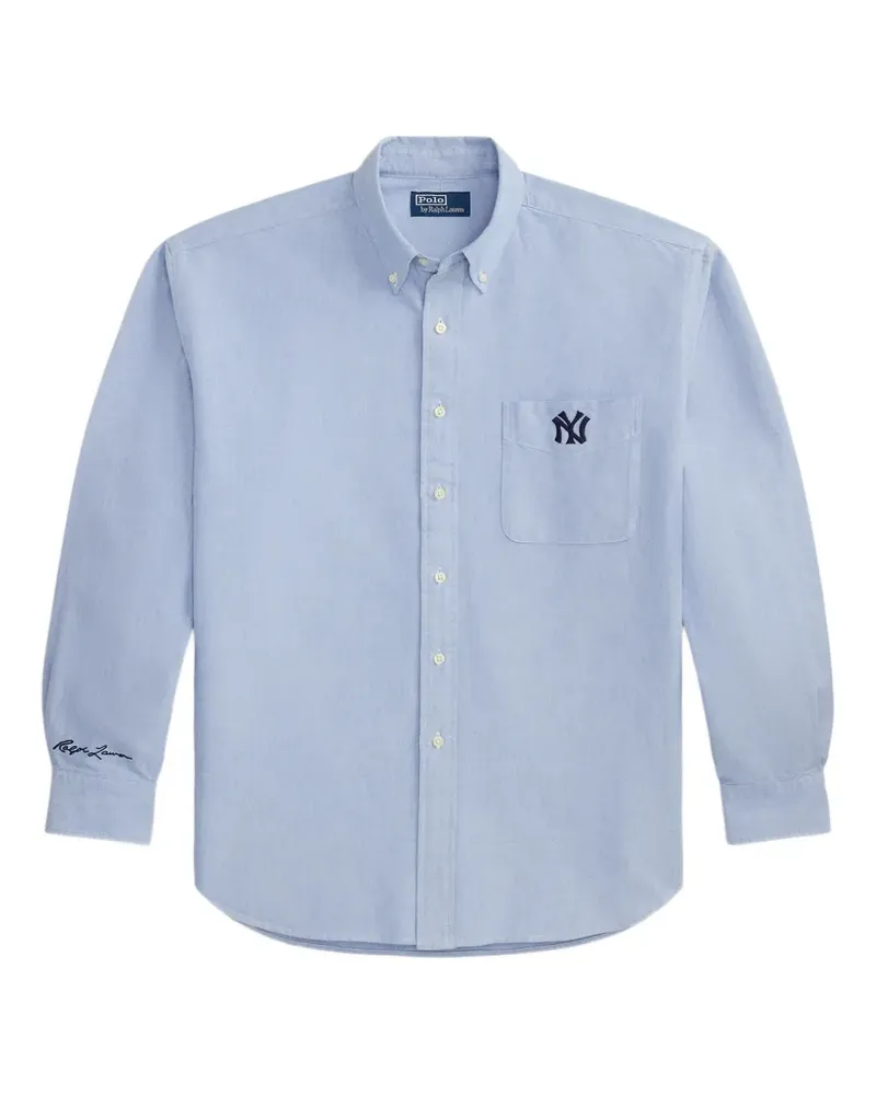 Ralph Lauren Yankees Hemd mit Tasche - Blau Blau