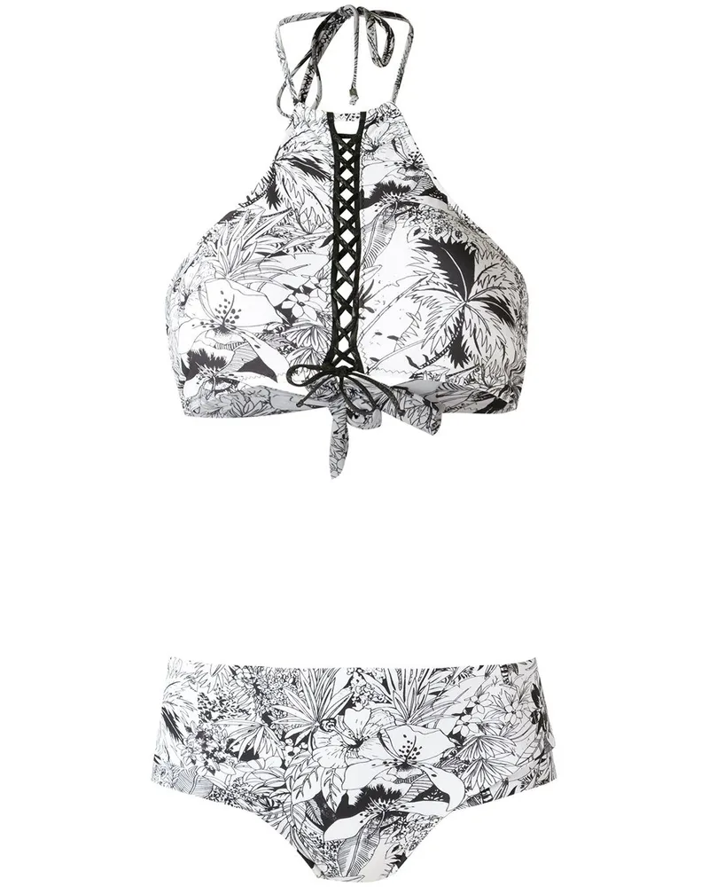 Amir Slama top' bikini set - Weiß Weiß