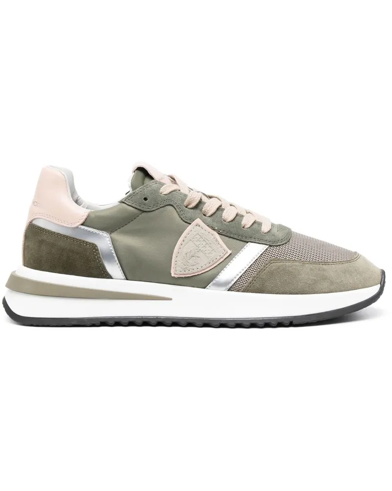 Philippe Model Sneakers mit Ledereinsätzen - Grün Grün