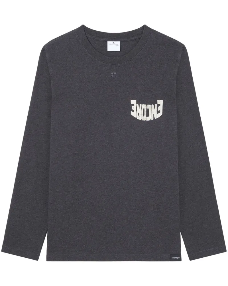 Courrèges Encore Langarmshirt - Grau Grau